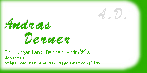 andras derner business card